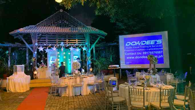 Projector Rental For Wedding Setup Lights and Sounds For Special Events